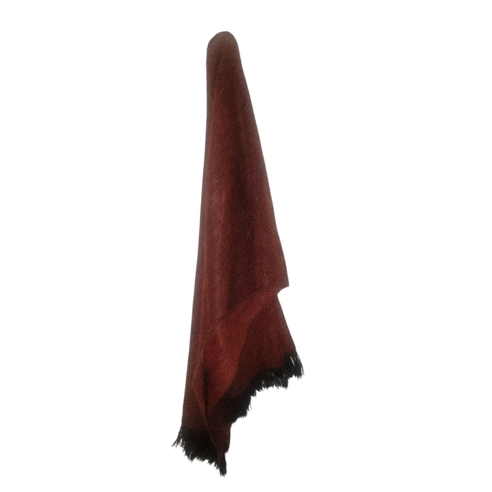 Unisex Textured Reversible Elegant Brown and Black Scarf Shawl Wrap 23